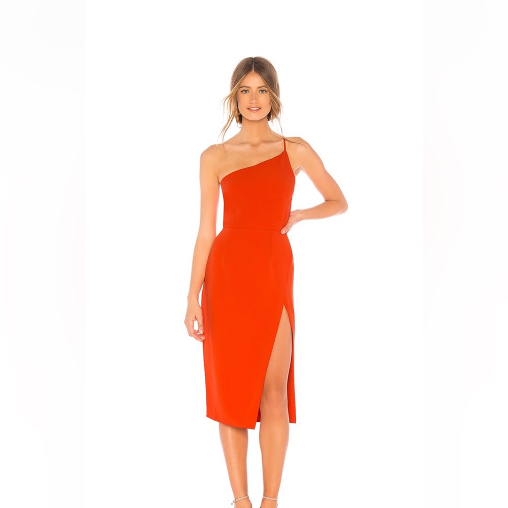 Lovers and Friends - Lazo Midi Dress - Blood Orange NWT